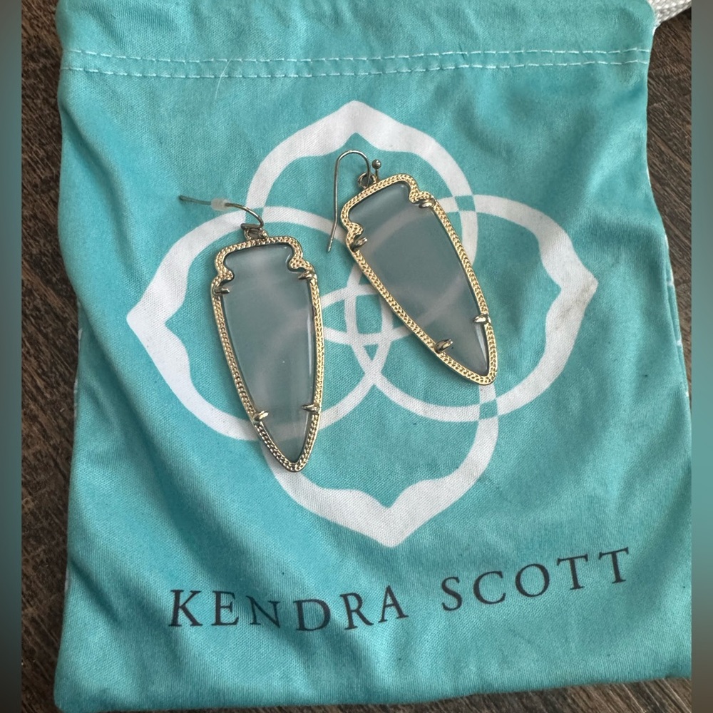 Kendra Scott Slate Cats Eye Earrings
